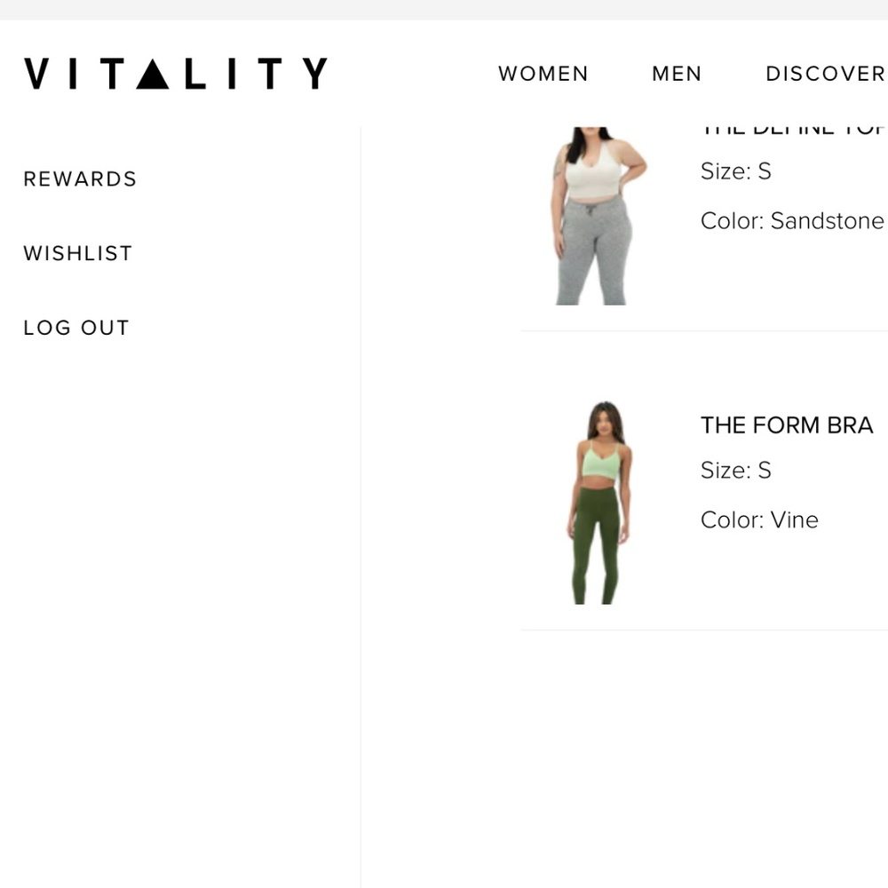 Balance Athletica (now Vitality) Form Bra